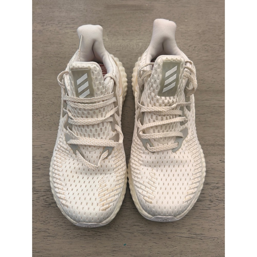 Adidas Alphaboost Running Shoes Mens 6 Cream White EH3314 Sample Sneakers - Picture 5 of 11